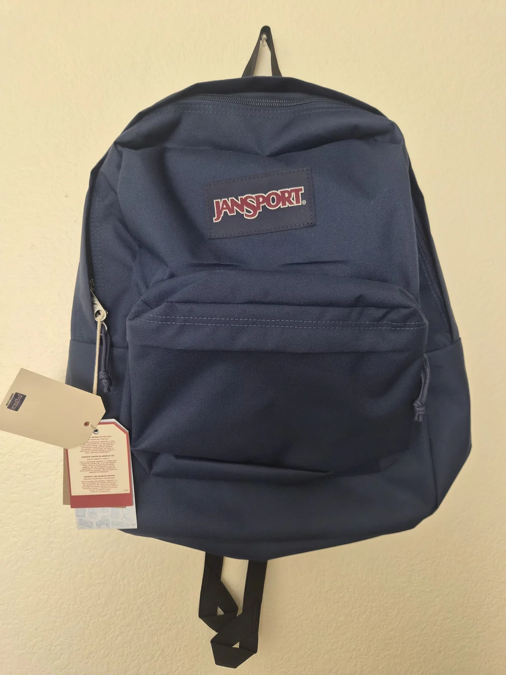 Jansport Navy Everyday Backpack with Front Pocket
